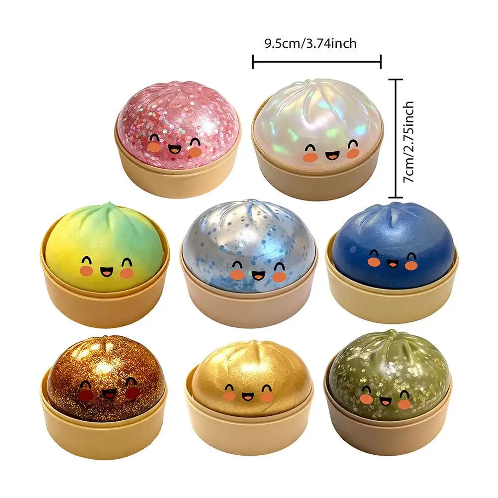 GLITTER Dumpling Squishies