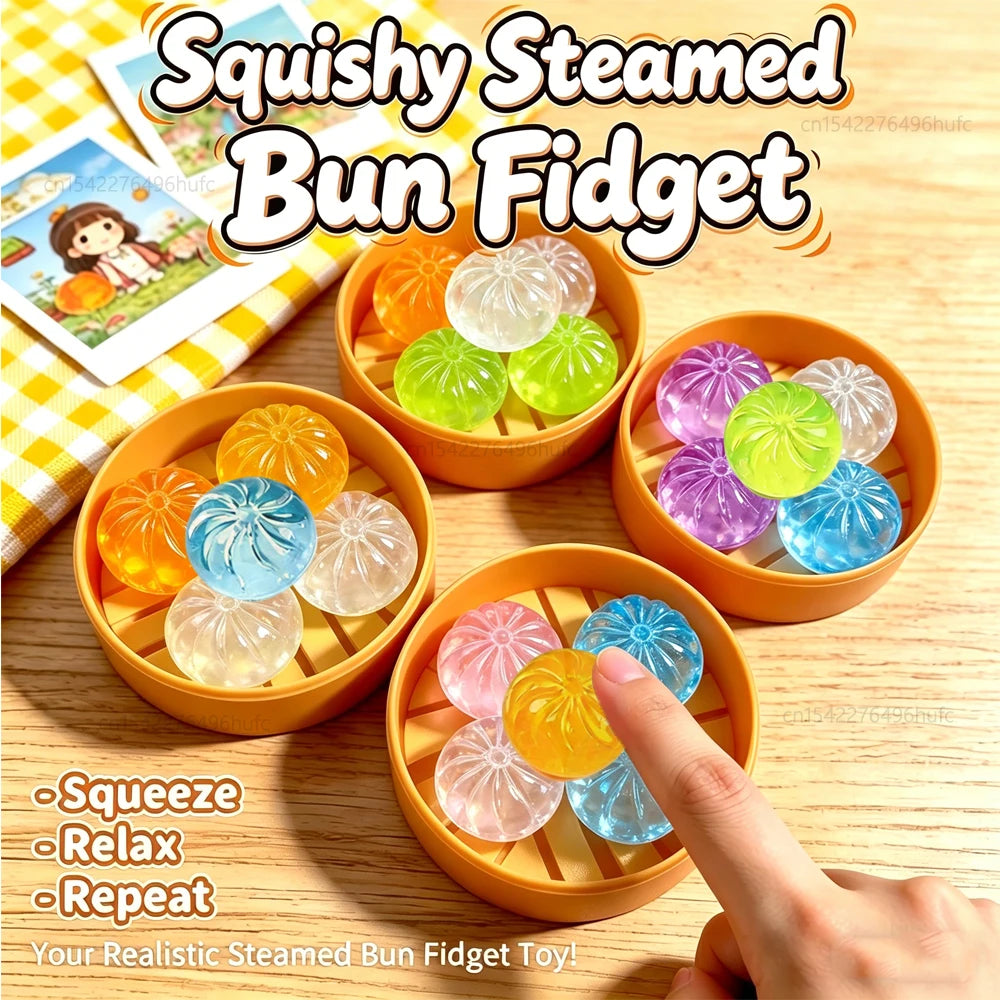 5Pcs Mini Dumplings With Steamer Bun